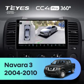 Штатная магнитола Teyes CC4 Pro 360 12/256 Nissan Navara D40 (2004-2010) F1