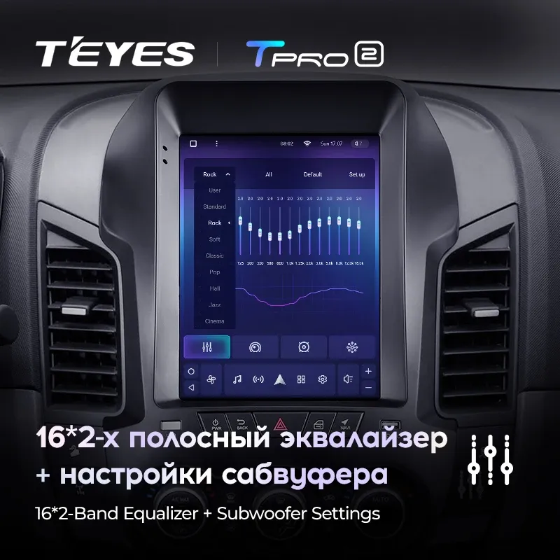 Штатная магнитола Tesla style Teyes TPRO 2 4/64 Ford Ranger 3 (2011-2015)
