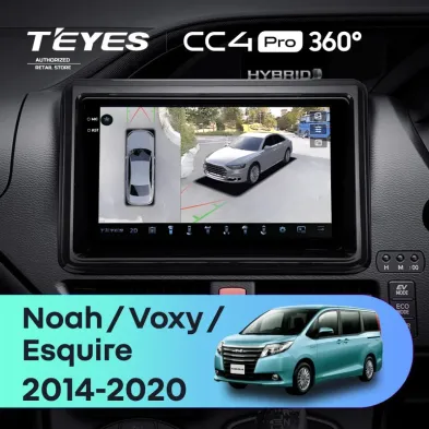 Штатная магнитола Teyes CC4 Pro 360 12/256 Toyota Voxy III R80 (2014-2020) Правый руль