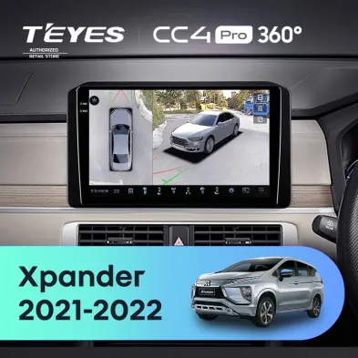 Штатная магнитола Teyes CC4 Pro 360 8/128 Mitsubishi Xpander (2021-2022) Правый руль