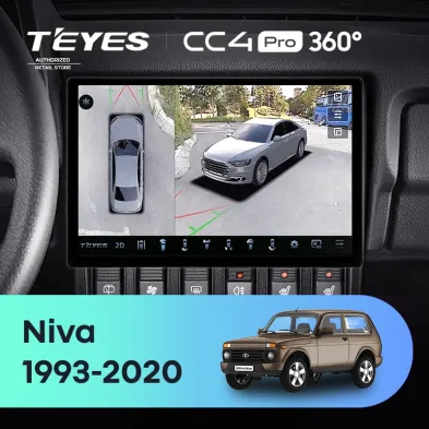 Штатная магнитола Teyes CC4 Pro 360 8/128 Lada Niva (1993-2020) (13")