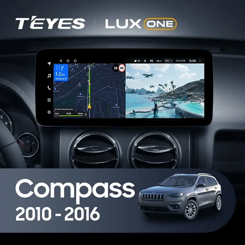 Штатная магнитола Teyes LUX ONE 4/32 Jeep Compass MK (2010-2016)