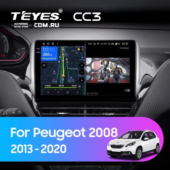 Штатная магнитола Teyes CC3 4/32 Peugeot 2008 (2013-2020)