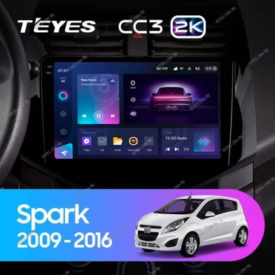 Штатная магнитола Teyes CC3 2K 4/32 Chevrolet Spark M300 (2009-2016) F1