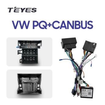 Проводка питания TEYES для Volkswagen/Skoda PQ + Canbus для подключения Android ГУ