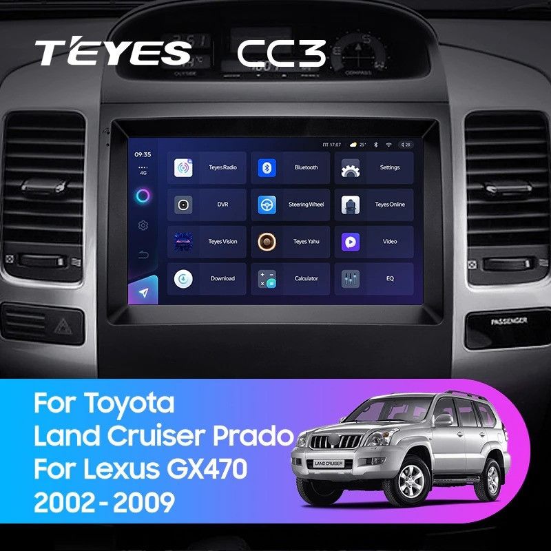 Штатная магнитола Teyes CC3L 4/64 Lexus GX470 (2002-2009) F2